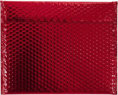 Made in USA - 11" Long x 13-3/4" Wide Peel-Off Self-Seal Bubble Mailer - Red - USA Tool & Supply