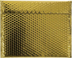 Made in USA - 11" Long x 13-3/4" Wide Peel-Off Self-Seal Bubble Mailer - Gold - USA Tool & Supply