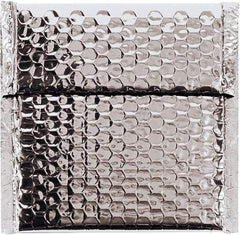Made in USA - 6-3/4" Long x 7" Wide Peel-Off Self-Seal Bubble Mailer - Silver - USA Tool & Supply