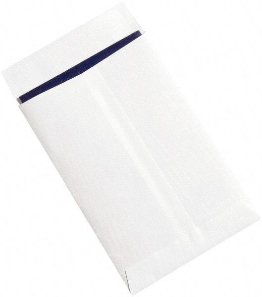 Made in USA - 9" Long x 6" Wide Peel-Off Self-Seal Flat Envelope - White - USA Tool & Supply