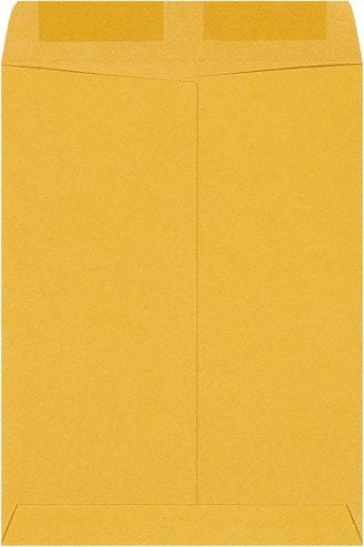 Made in USA - 12" Long x 9" Wide Gummed Flap Brown Kraft Envelope - Kraft - USA Tool & Supply