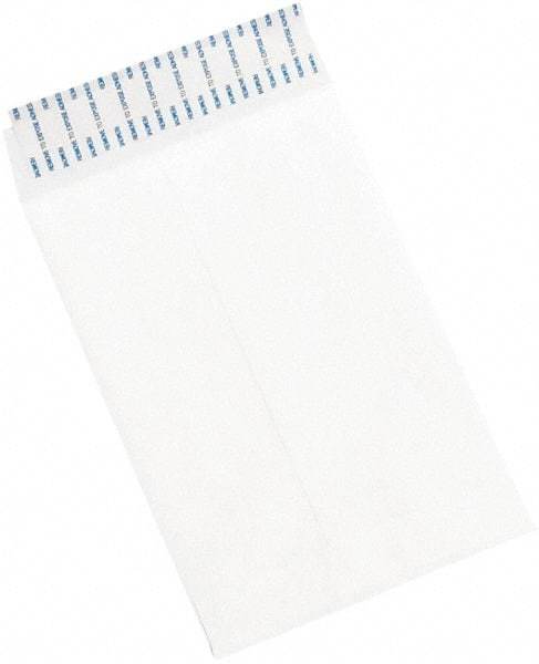Made in USA - 9" Long x 6" Wide Peel-Off Self-Seal White Catalog Envelope - White - USA Tool & Supply