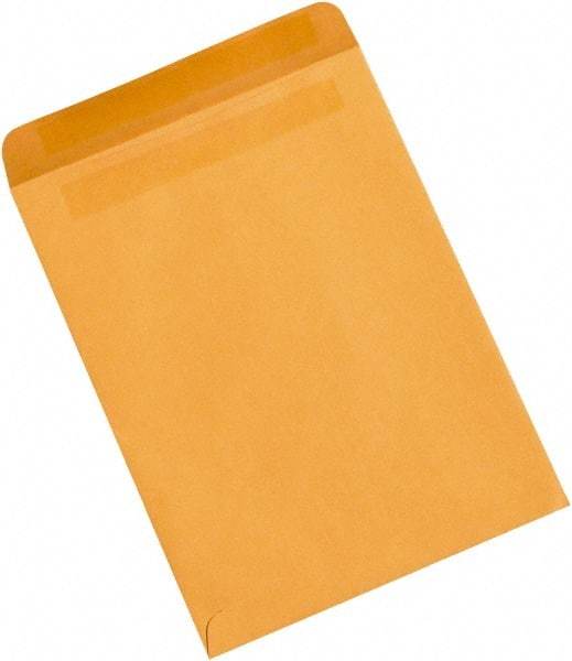 Made in USA - 13" Long x 10" Wide Self Seal Natural Kraft Envelope - Kraft - USA Tool & Supply