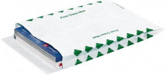 Dupont - 13" Long x 10" Wide Peel-Off Self-Seal Tyvek Expansion Envelope - White/Green - USA Tool & Supply
