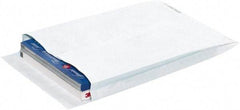 Dupont - 16" Long x 12" Wide Peel-Off Self-Seal Tyvek Expansion Envelope - White - USA Tool & Supply