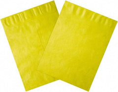 Dupont - 12" Long x 9" Wide Peel-Off Self-Seal Tyvek Flat Catalog Envelopes - Yellow - USA Tool & Supply
