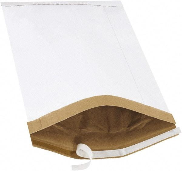 Made in USA - 19" Long x 12-1/2" Wide Peel-Off Self-Seal Padded Mailer - White - USA Tool & Supply