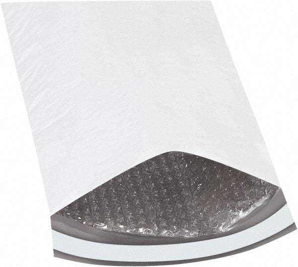 Made in USA - 12" Long x 8-1/2" Wide Peel-Off Self-Seal Padded Mailer - White - USA Tool & Supply