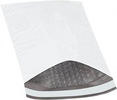 Made in USA - 10" Long x 6-1/2" Wide Peel-Off Self-Seal Padded Mailer - White - USA Tool & Supply