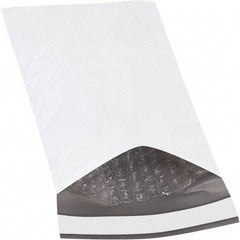 Made in USA - 10" Long x 5" Wide Peel-Off Self-Seal Padded Mailer - White - USA Tool & Supply