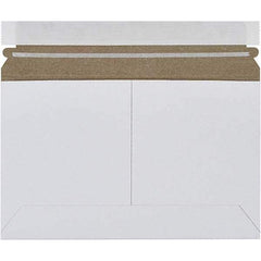 Made in USA - 6" Long x 9" Wide Peel-Off Self-Seal Flat Mailer - White - USA Tool & Supply