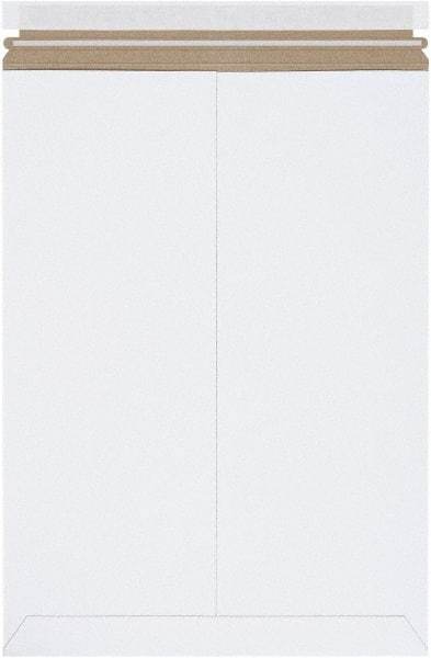 Made in USA - 18" Long x 13" Wide Peel-Off Self-Seal Flat Mailer - White - USA Tool & Supply