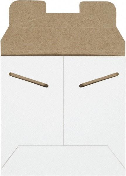 Made in USA - 5-1/8" Long x 5-1/2" Wide Regular Flat Mailer - White - USA Tool & Supply