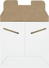 Made in USA - 5-1/8" Long x 5-1/2" Wide Regular Flat Mailer - White - USA Tool & Supply