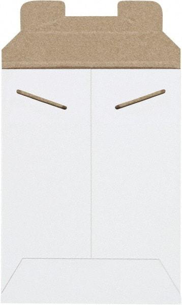 Made in USA - 8" Long x 6" Wide Regular Flat Mailer - White - USA Tool & Supply