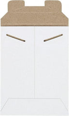 Made in USA - 8" Long x 6" Wide Regular Flat Mailer - White - USA Tool & Supply