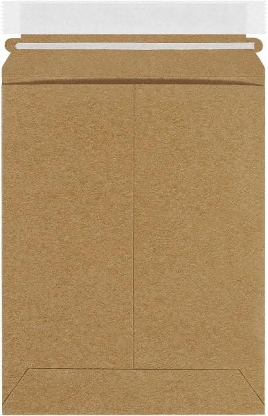 Made in USA - 9" Long x 7" Wide Peel-Off Self-Seal Flat Mailer - Kraft - USA Tool & Supply
