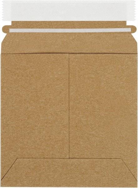 Made in USA - 6" Long x 6" Wide Peel-Off Self-Seal Flat Mailer - Kraft - USA Tool & Supply