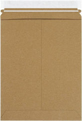 Made in USA - 12-1/4" Long x 9-3/4" Wide Peel-Off Self-Seal Flat Mailer - Kraft - USA Tool & Supply