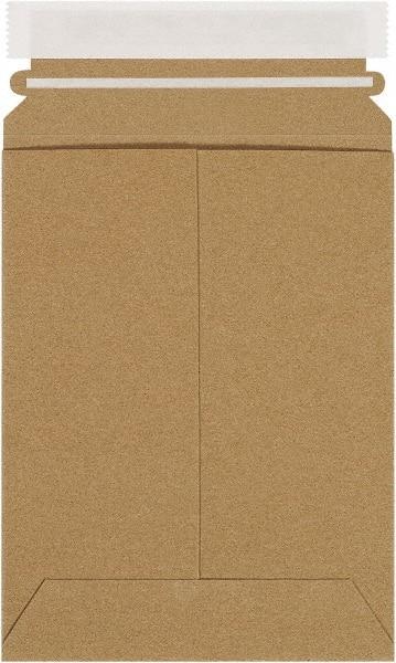 Made in USA - 8" Long x 6" Wide Peel-Off Self-Seal Flat Mailer - Kraft - USA Tool & Supply