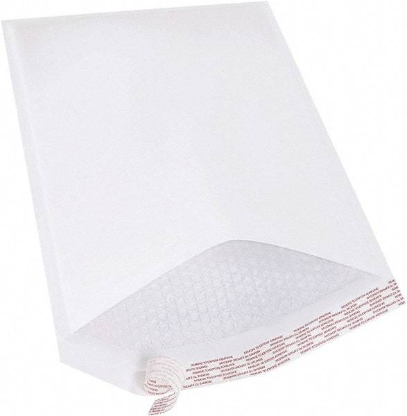 Made in USA - 19" Long x 12-1/2" Wide Peel-Off Self-Seal Bubble Mailer - White - USA Tool & Supply
