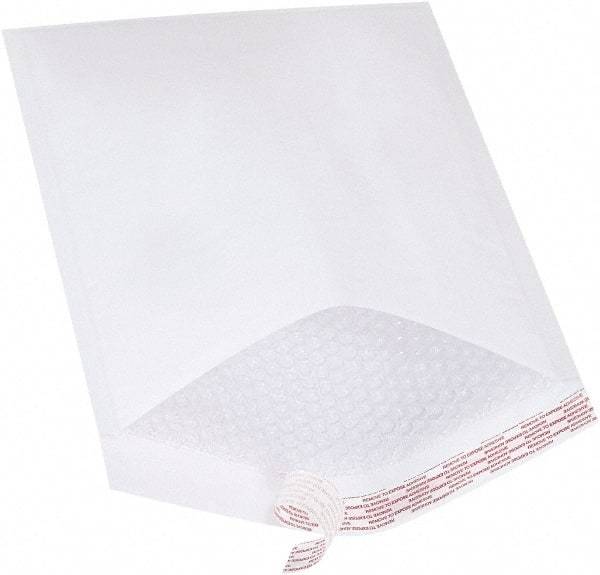 Made in USA - 16" Long x 10-1/2" Wide Peel-Off Self-Seal Bubble Mailer - White - USA Tool & Supply
