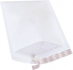 Made in USA - 14-1/2" Long x 8-1/2" Wide Peel-Off Self-Seal Bubble Mailer - White - USA Tool & Supply