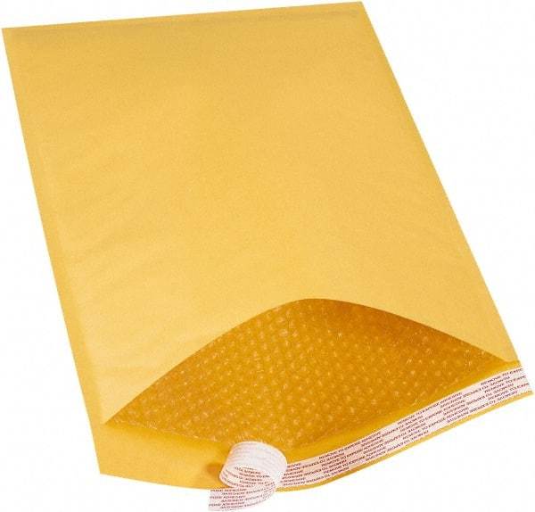 Made in USA - 20" Long x 14-1/4" Wide Peel-Off Self-Seal Bubble Mailer - Kraft - USA Tool & Supply