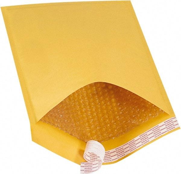 Made in USA - 16" Long x 10-1/2" Wide Peel-Off Self-Seal Bubble Mailer - Kraft - USA Tool & Supply