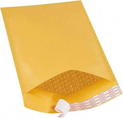 Value Collection - 14-1/2" Long x 8-1/2" Wide Peel-Off Self-Seal Bubble Mailer - Kraft - USA Tool & Supply