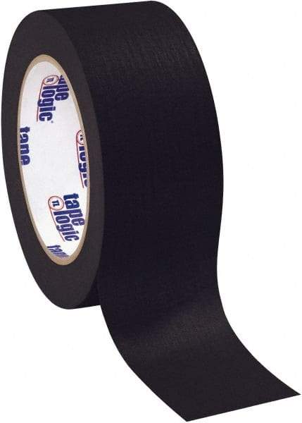 Tape Logic - 2" Wide x 60 Yd Long Black Crepe Paper Masking Tape - 4.9 mil Thick - USA Tool & Supply