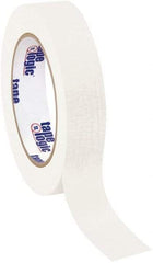 Tape Logic - 1" Wide x 60 Yd Long White Crepe Paper Masking Tape - 4.9 mil Thick - USA Tool & Supply