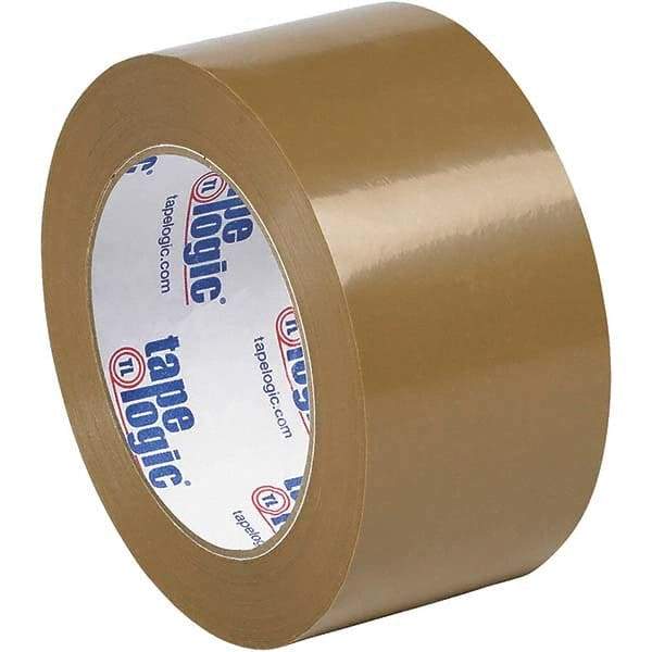 Tape Logic - 2" x 110 Yd Tan Rubber Adhesive Packaging Tape - Polypropylene Film Backing, 1.9 mil Thick, 22 Lb Tensile Strength - USA Tool & Supply