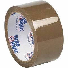 Tape Logic - 2" x 55 Yd Tan Rubber Adhesive Packaging Tape - Polypropylene Film Backing, 1.9 mil Thick, 22 Lb Tensile Strength - USA Tool & Supply