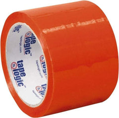 Tape Logic - 3" x 55 Yd Orange Acrylic Adhesive Packaging Tape - Polypropylene Film Backing, 2.2 mil Thick, 21.4 Lb Tensile Strength - USA Tool & Supply