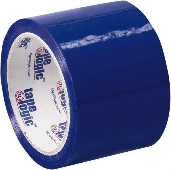 Tape Logic - 3" x 55 Yd Blue Acrylic Adhesive Packaging Tape - Polypropylene Film Backing, 2.2 mil Thick, 21.4 Lb Tensile Strength - USA Tool & Supply