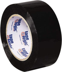 Tape Logic - 2" x 110 Yd Black Acrylic Adhesive Packaging Tape - Polypropylene Film Backing, 2.2 mil Thick, 21.4 Lb Tensile Strength - USA Tool & Supply