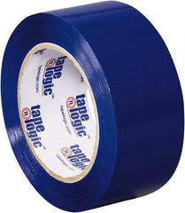 Tape Logic - 2" x 110 Yd Blue Acrylic Adhesive Packaging Tape - Polypropylene Film Backing, 2.2 mil Thick, 21.4 Lb Tensile Strength - USA Tool & Supply