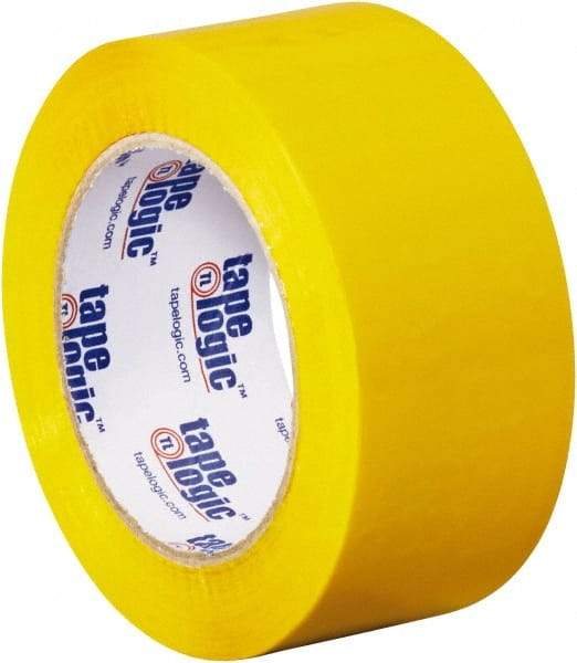 Tape Logic - 2" x 110 Yd Yellow Acrylic Adhesive Packaging Tape - Polypropylene Film Backing, 2.2 mil Thick, 21.4 Lb Tensile Strength - USA Tool & Supply