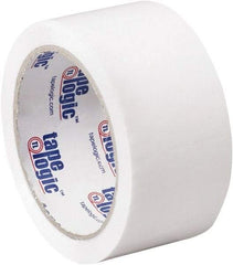 Tape Logic - 2" x 55 Yd White Acrylic Adhesive Packaging Tape - Polypropylene Film Backing, 2.2 mil Thick, 21.4 Lb Tensile Strength - USA Tool & Supply