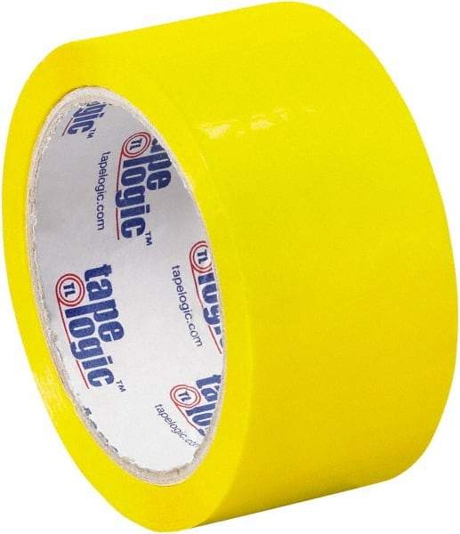 Tape Logic - 2" x 55 Yd Yellow Acrylic Adhesive Packaging Tape - Polypropylene Film Backing, 2.2 mil Thick, 21.4 Lb Tensile Strength - USA Tool & Supply