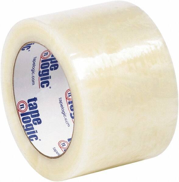 Tape Logic - 3" x 110 Yd Clear Hot Melt Adhesive Packaging Tape - Polypropylene Film Backing, 2 mil Thick - USA Tool & Supply