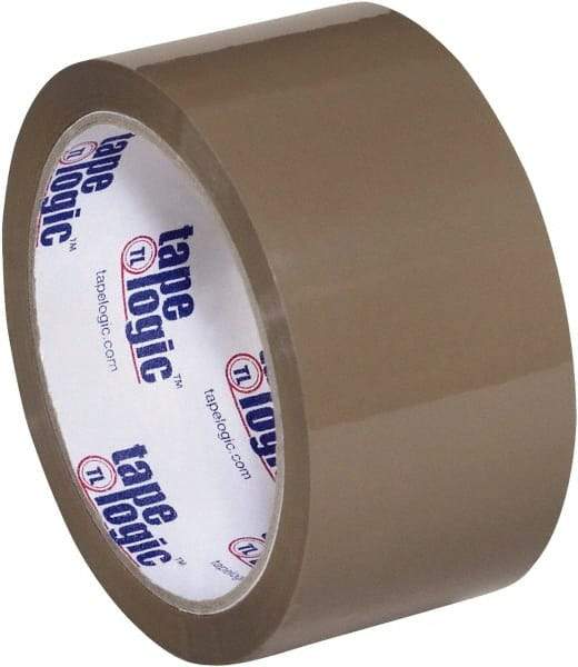 Tape Logic - 2" x 55 Yd Tan Hot Melt Adhesive Packaging Tape - Polypropylene Film Backing, 1.9 mil Thick, 22 Lb Tensile Strength - USA Tool & Supply