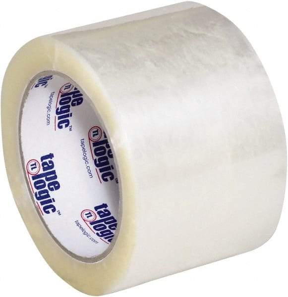 Tape Logic - 3" x 110 Yd Clear Hot Melt Adhesive Packaging Tape - Polypropylene Film Backing, 2.2 mil Thick - USA Tool & Supply