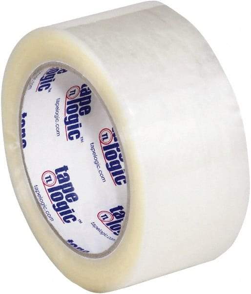 Tape Logic - 2" x 110 Yd Clear Hot Melt Adhesive Packaging Tape - Polypropylene Film Backing, 1.6 mil Thick, 26 Lb Tensile Strength - USA Tool & Supply