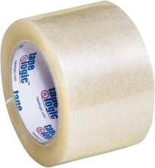 Tape Logic - 3" x 110 Yd Clear Acrylic Adhesive Packaging Tape - Polypropylene Film Backing, 2.2 mil Thick, 21.4 Lb Tensile Strength - USA Tool & Supply