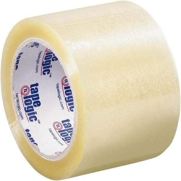 Tape Logic - 3" x 110 Yd Clear Acrylic Adhesive Packaging Tape - Polypropylene Film Backing, 1.6 mil Thick - USA Tool & Supply