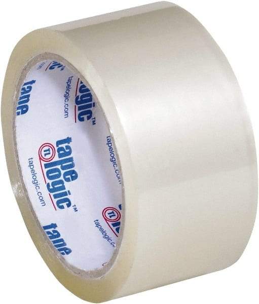 Tape Logic - 2" x 55 Yd Clear Acrylic Adhesive Packaging Tape - Polypropylene Film Backing, 1.8 mil Thick, 18 Lb Tensile Strength - USA Tool & Supply