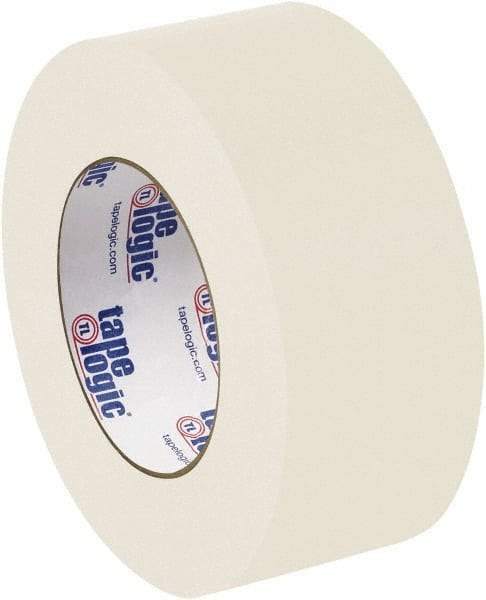 Tape Logic - 2" x 60 Yd Natural White Rubber Adhesive Packaging Tape - Paper Backing, 8 mil Thick - USA Tool & Supply