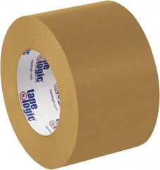 Tape Logic - 3" x 60 Yd Brown Rubber Adhesive Packaging Tape - Paper Backing, 7 mil Thick - USA Tool & Supply